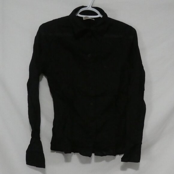 TOMMY HILFIGER Denim | medium | Sheer Cotton Black Button-Up Shirt - Picture 2 of 16
